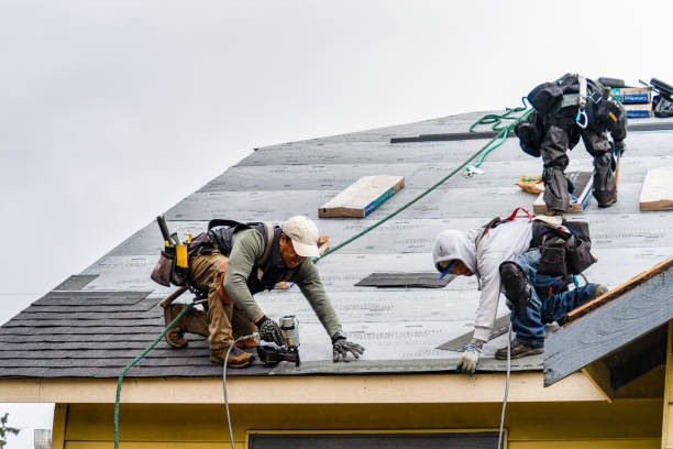 Professional Gutter Installation technician working in Rochester, PA